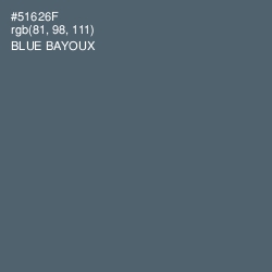 #51626F - Blue Bayoux Color Image